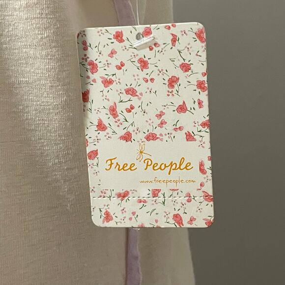 Free People We The Free Pluto Top Blouse Lavender Purple Pink Linen Blend Sz S - Picture 16 of 16
